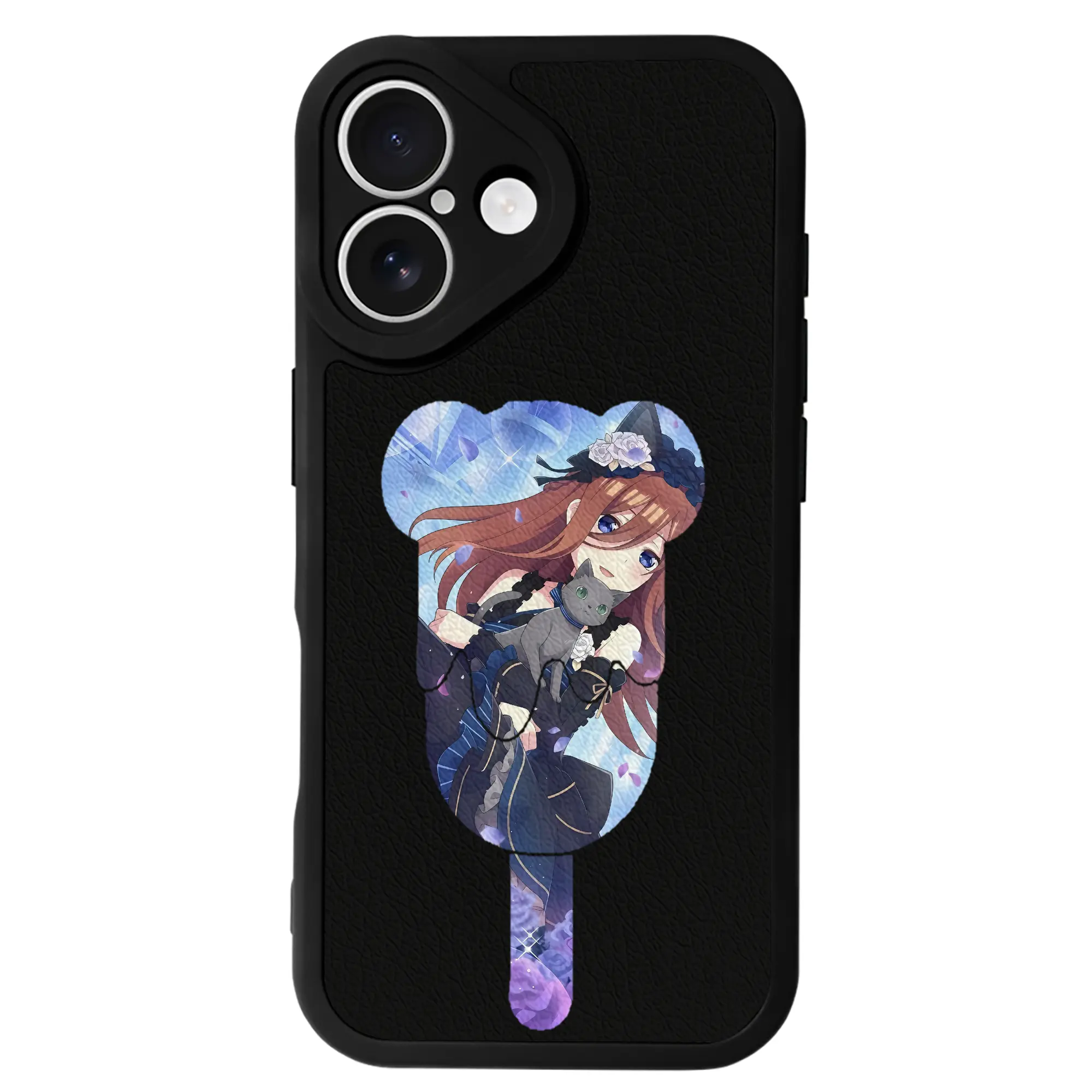 五等分の花嫁 グッズ 中野 三玖 - IPhone 16シリーズ対応 ・ シリコンスマホケース ・ レザー調 ・ 高精度フィット ・ 耐衝撃 ・ ワイヤレス充電対応 ・ 精密カット